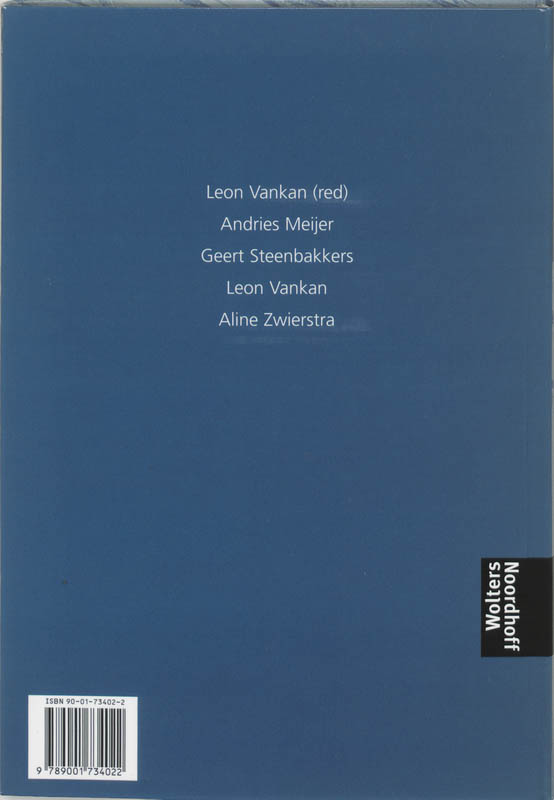 Achterkant van Handboek