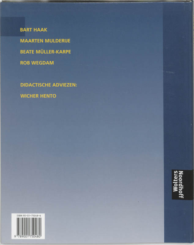 Achterkant van Textbuch
