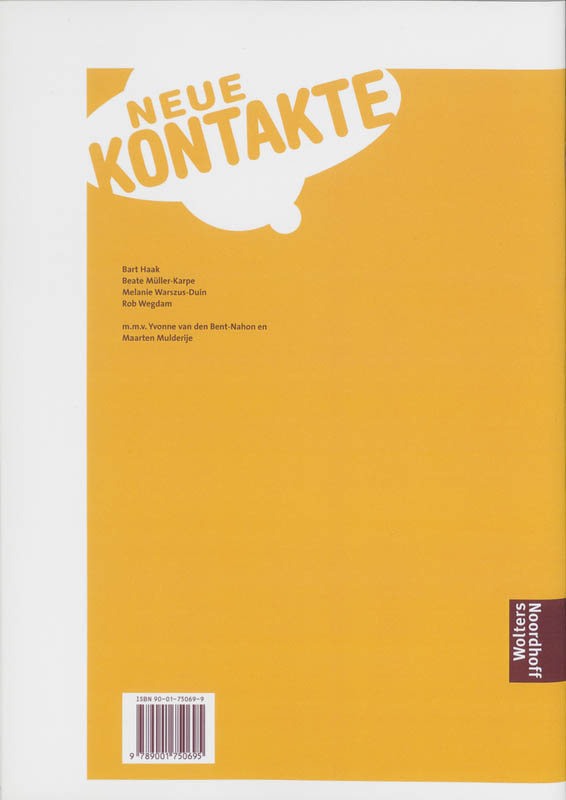 Achterkant van Antwoordenboek