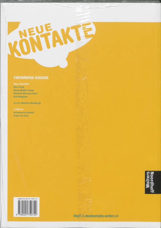 Achterkant van Arbeitsbuch A + B