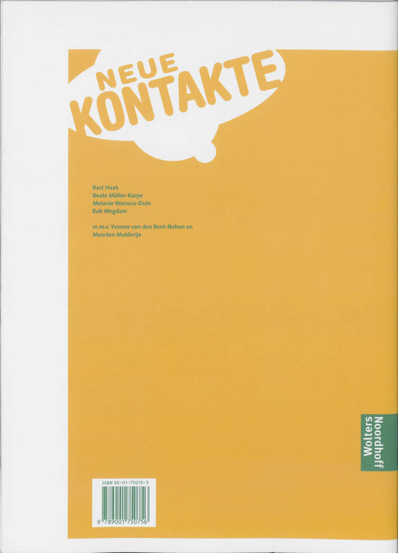 Achterkant van Antwoordenboek