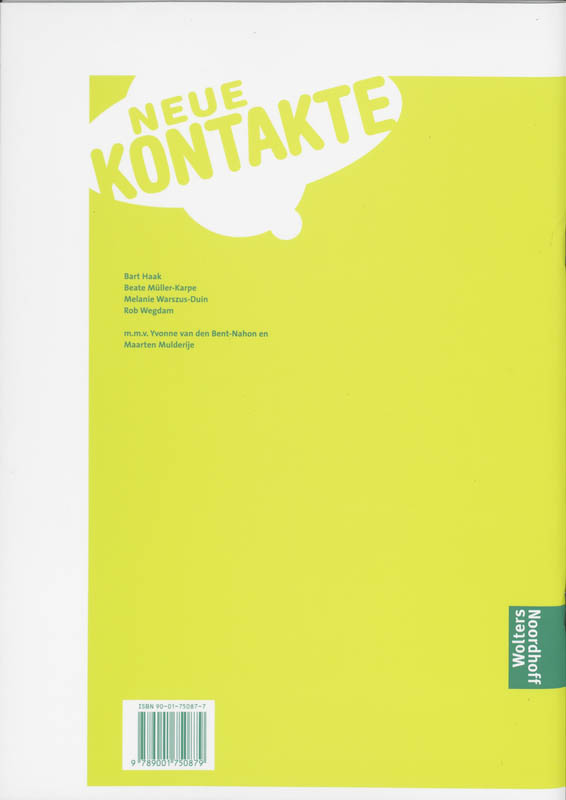 Achterkant van Antwoordenboek