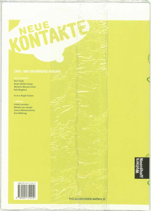 Achterkant van Arbeitsbuch A/B