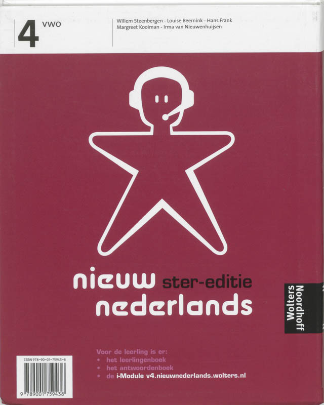 Achterkant van Ster 4 Vwo