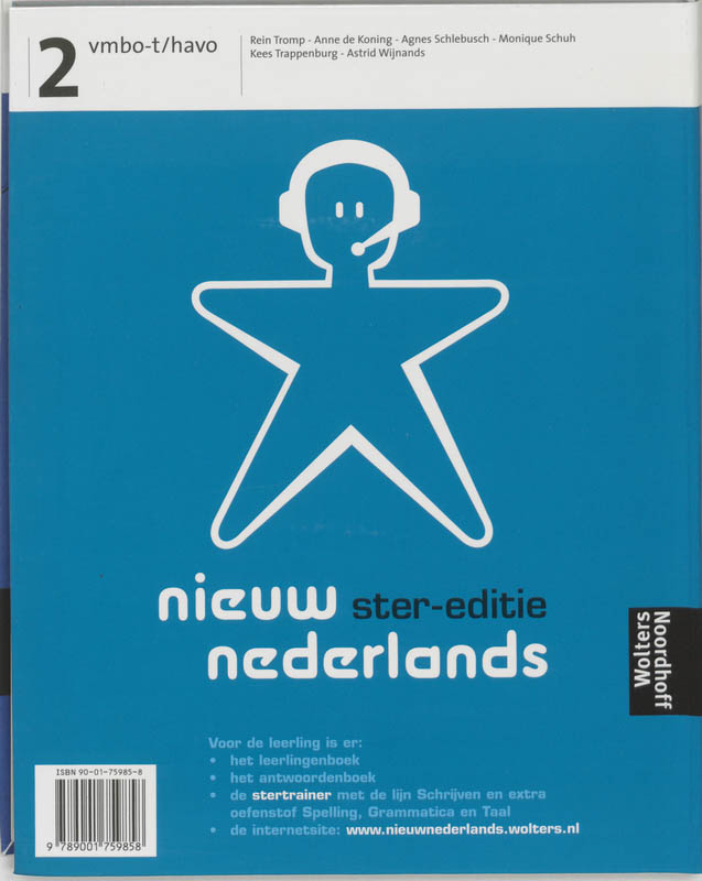 Achterkant van Leerboek