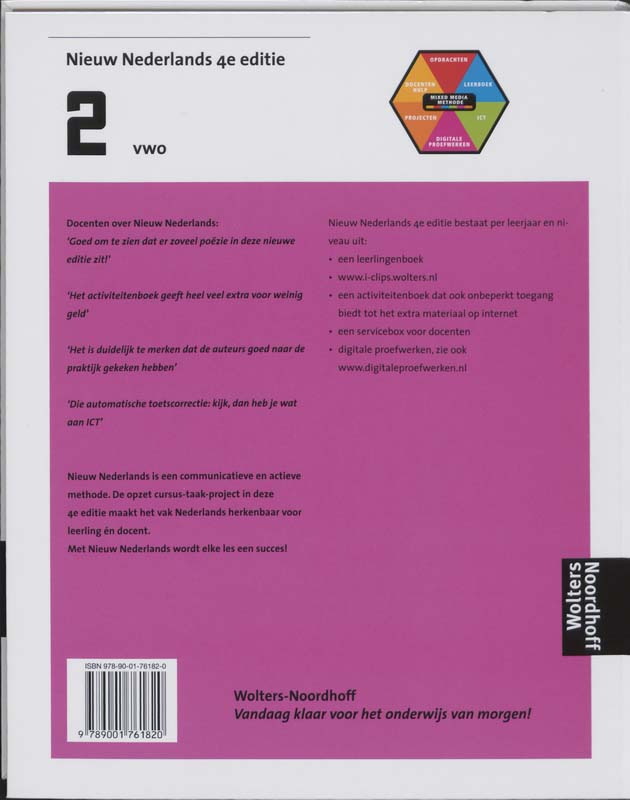 Achterkant van 2 Vwo