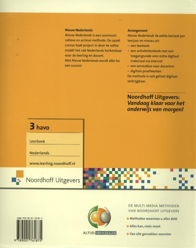 Achterkant van Leerboek