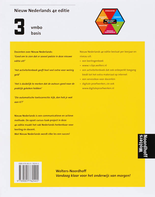 Achterkant van vmbo basis/lwoo