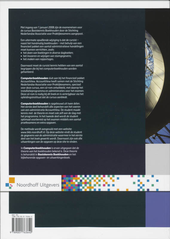 Achterkant van Computerboekhouden