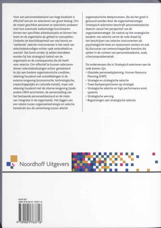 Achterkant van Strategisch selecteren