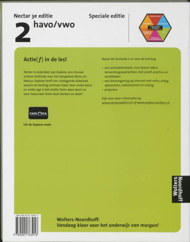 Achterkant van Leerboek