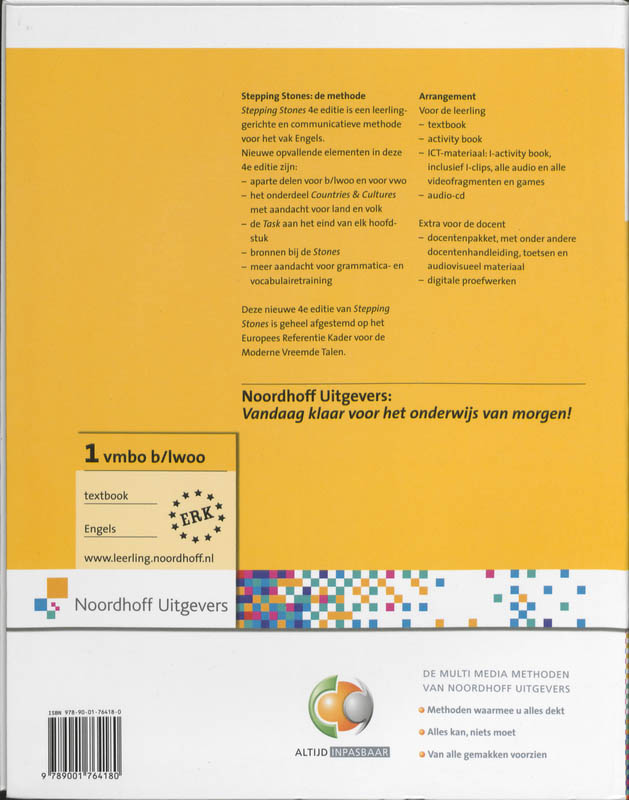 Achterkant van 1 Vmbo b/lwoo
