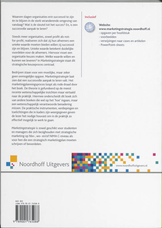 Achterkant van Marketingstrategie