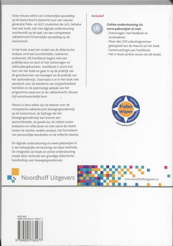 Achterkant van Lichamelijke opvoeding op de basisschool