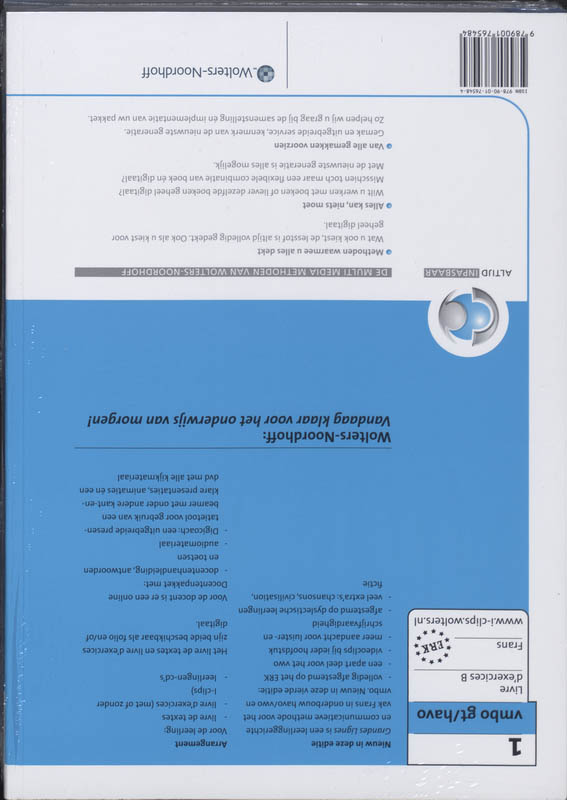 Achterkant van Werkboek A + B