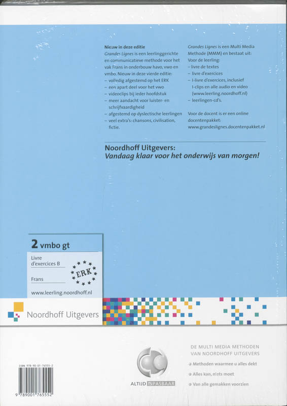 Achterkant van Livre d'exercises A/B