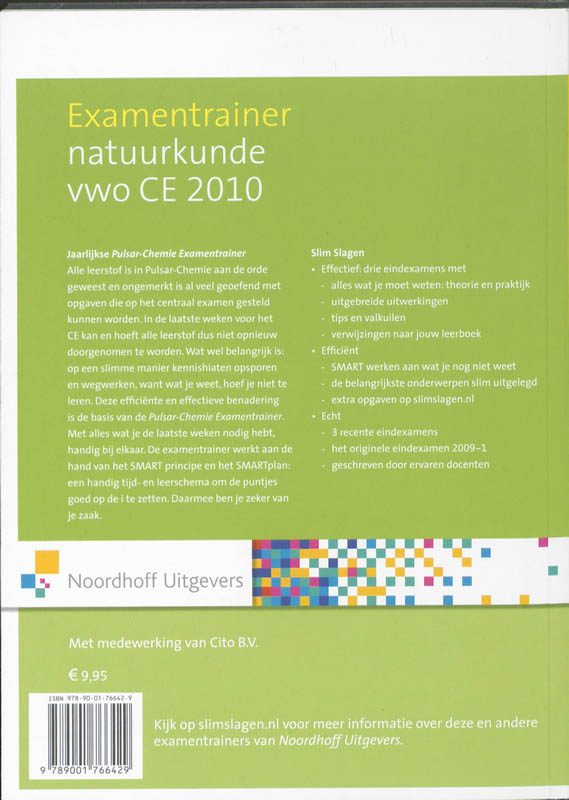 Achterkant van Vwo CE 2010