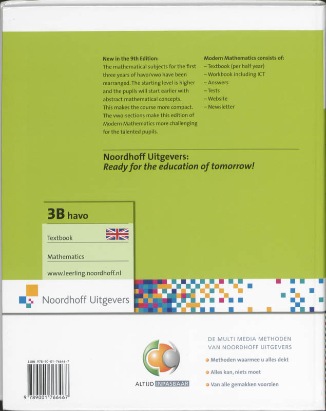 Achterkant van Havo book 3B
