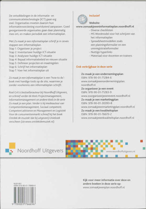 Achterkant van Zo maak je een Informatieplan