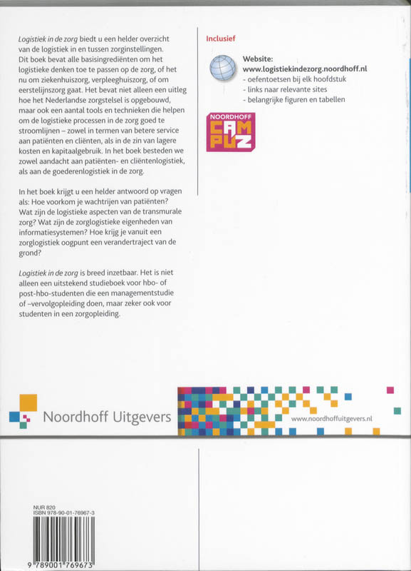Achterkant van Logistiek in de zorg