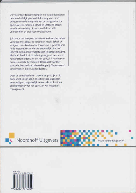 Achterkant van Ethiek en vastgoed