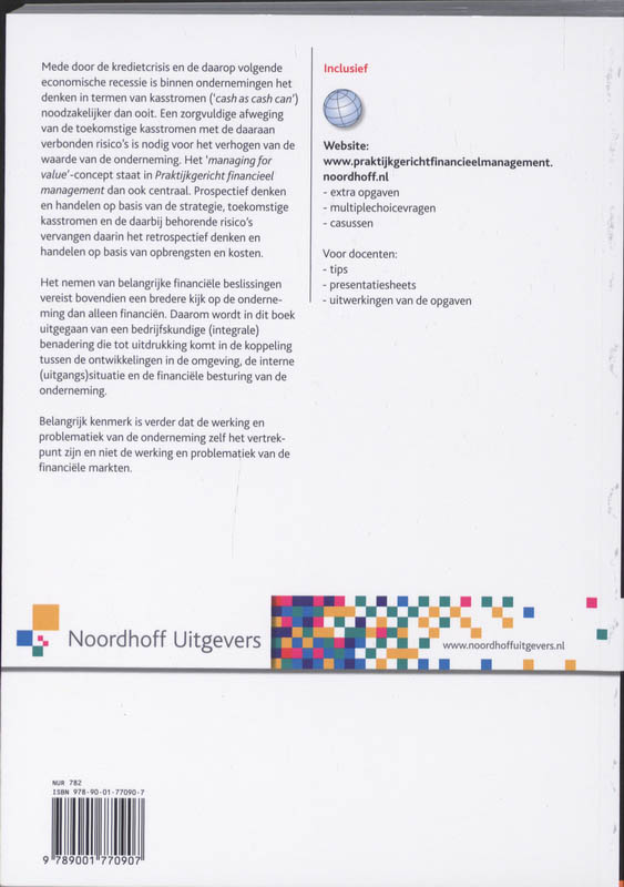 Achterkant van Praktijkgericht financieel management
