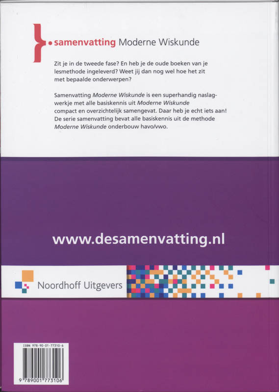 Achterkant van Havo/vwo leerjaar 1 t/m 3