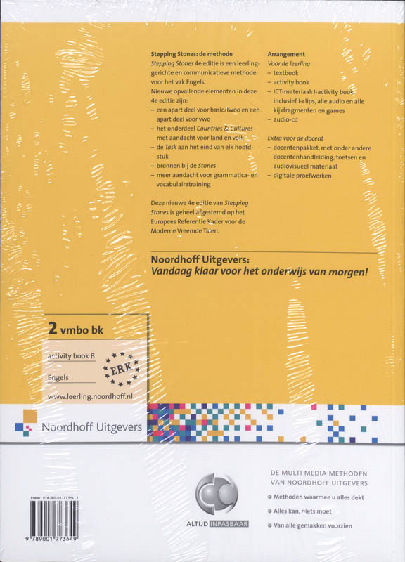 Achterkant van Activity book A + B