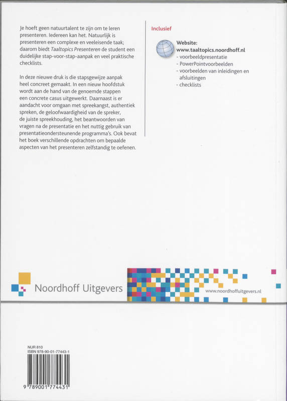 Achterkant van Presenteren
