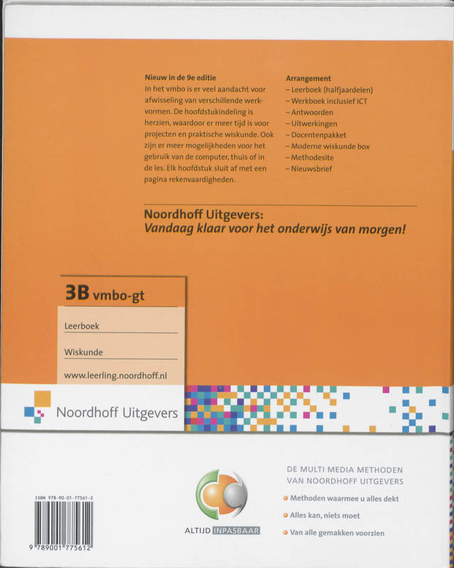 Achterkant van vmbo-gt deel 3b