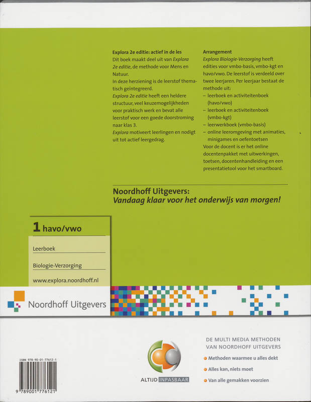Achterkant van Leerboek