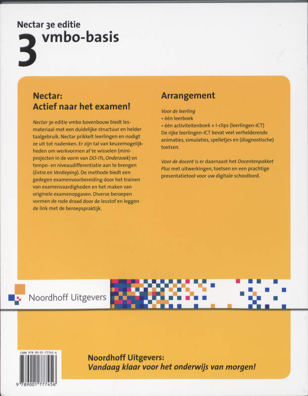 Achterkant van Leerboek biologie