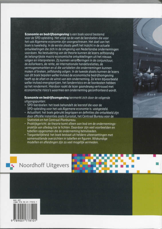Achterkant van Economie en bedrijfsomgeving
