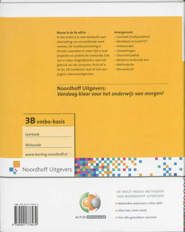 Achterkant van Leerboek