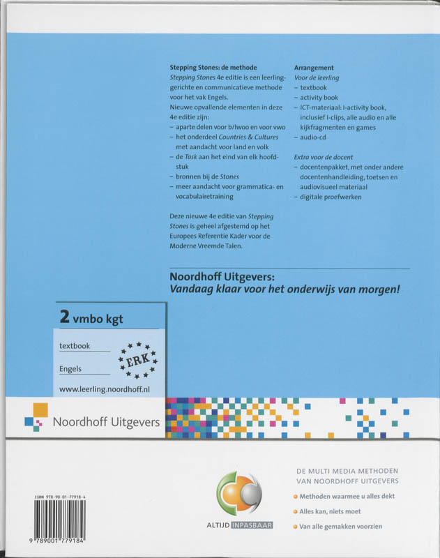 Achterkant van 2 Vmbo kgt
