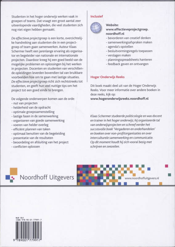 Achterkant van De effectieve projectgroep