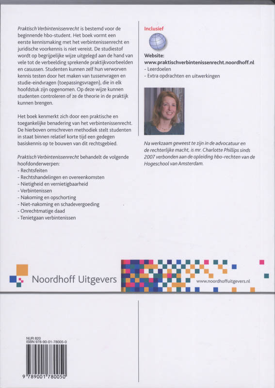 Achterkant van Praktisch Verbintenissenrecht