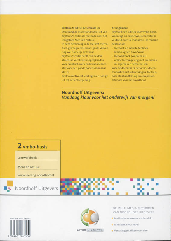 Achterkant van Leerwerkboek