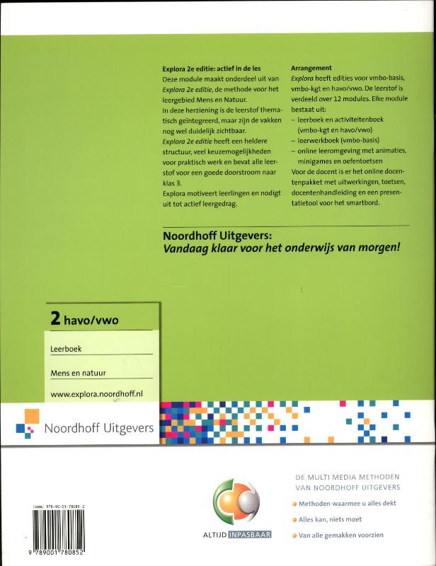 Achterkant van Leerboek