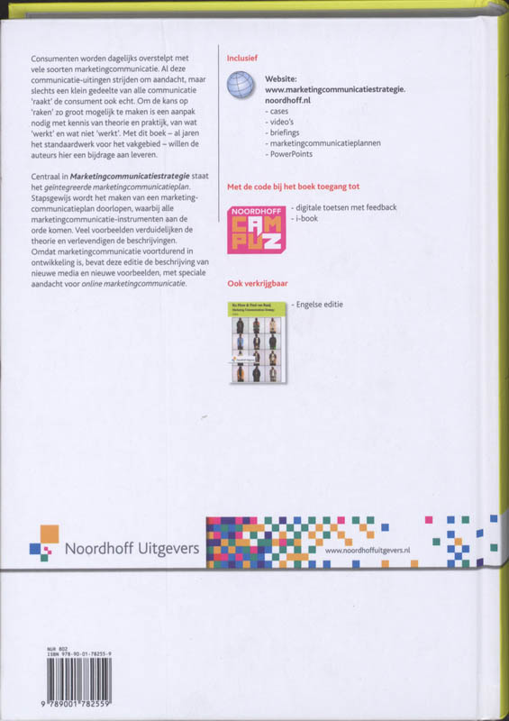Achterkant van Marketingcommunicatiestrategie