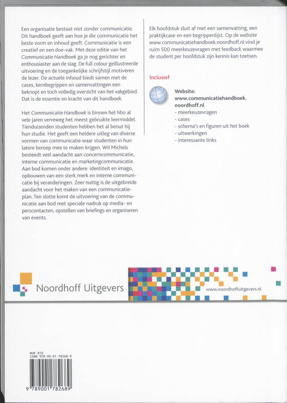 Achterkant van Communicatie handboek