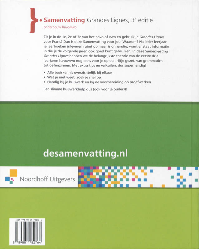 Achterkant van Samenvatting