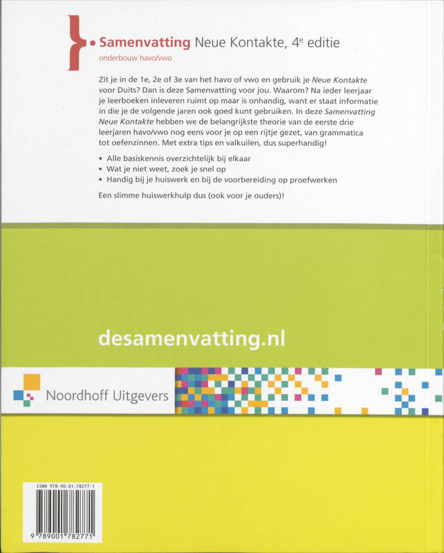 Achterkant van Samenvatting