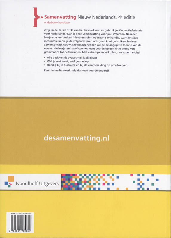 Achterkant van Samenvatting