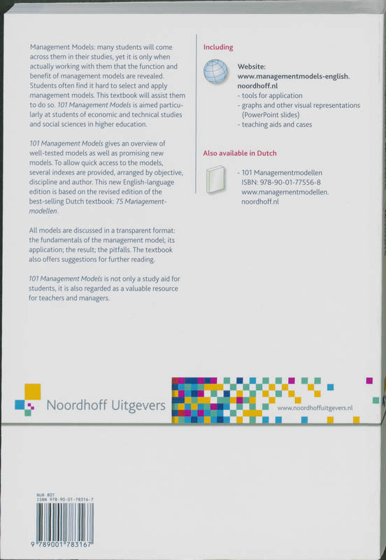 Achterkant van 101 Management Models