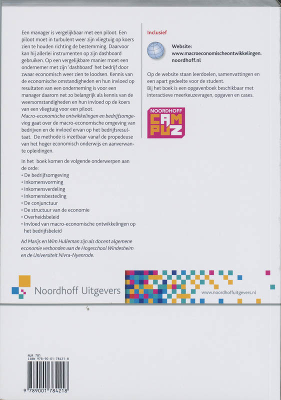 Achterkant van Macro economische ontwikkelingen en bedrijfsomgeving