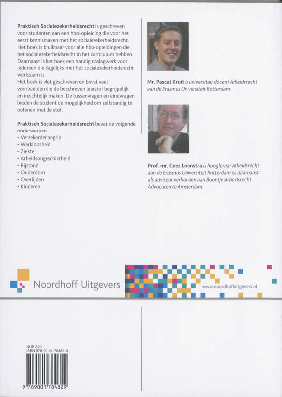 Achterkant van Praktisch Socialezekerheidsrecht