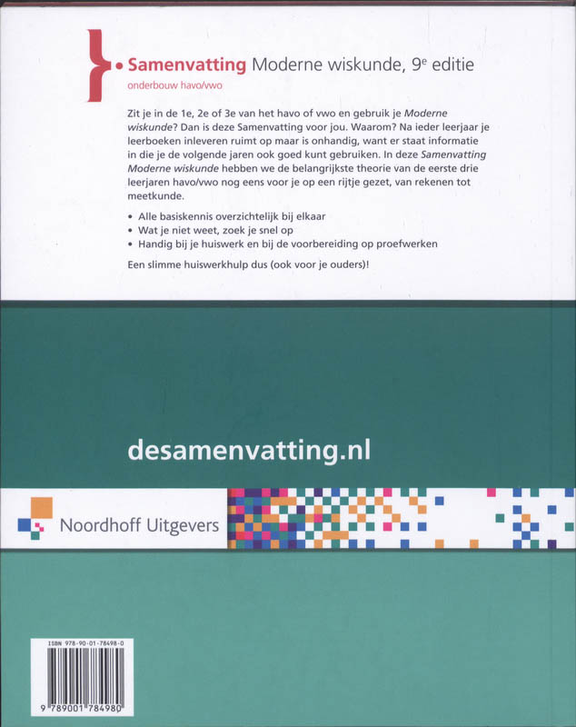 Achterkant van Samenvating