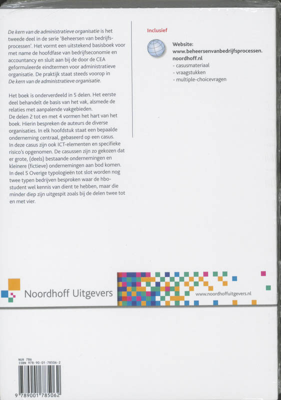 Achterkant van De kern van de administratieve organisatie