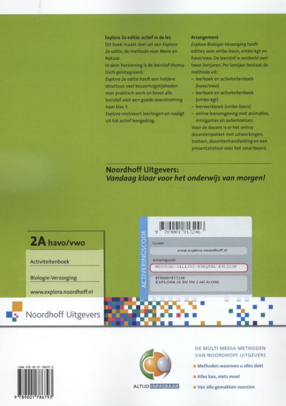 Achterkant van Activiteitenboek